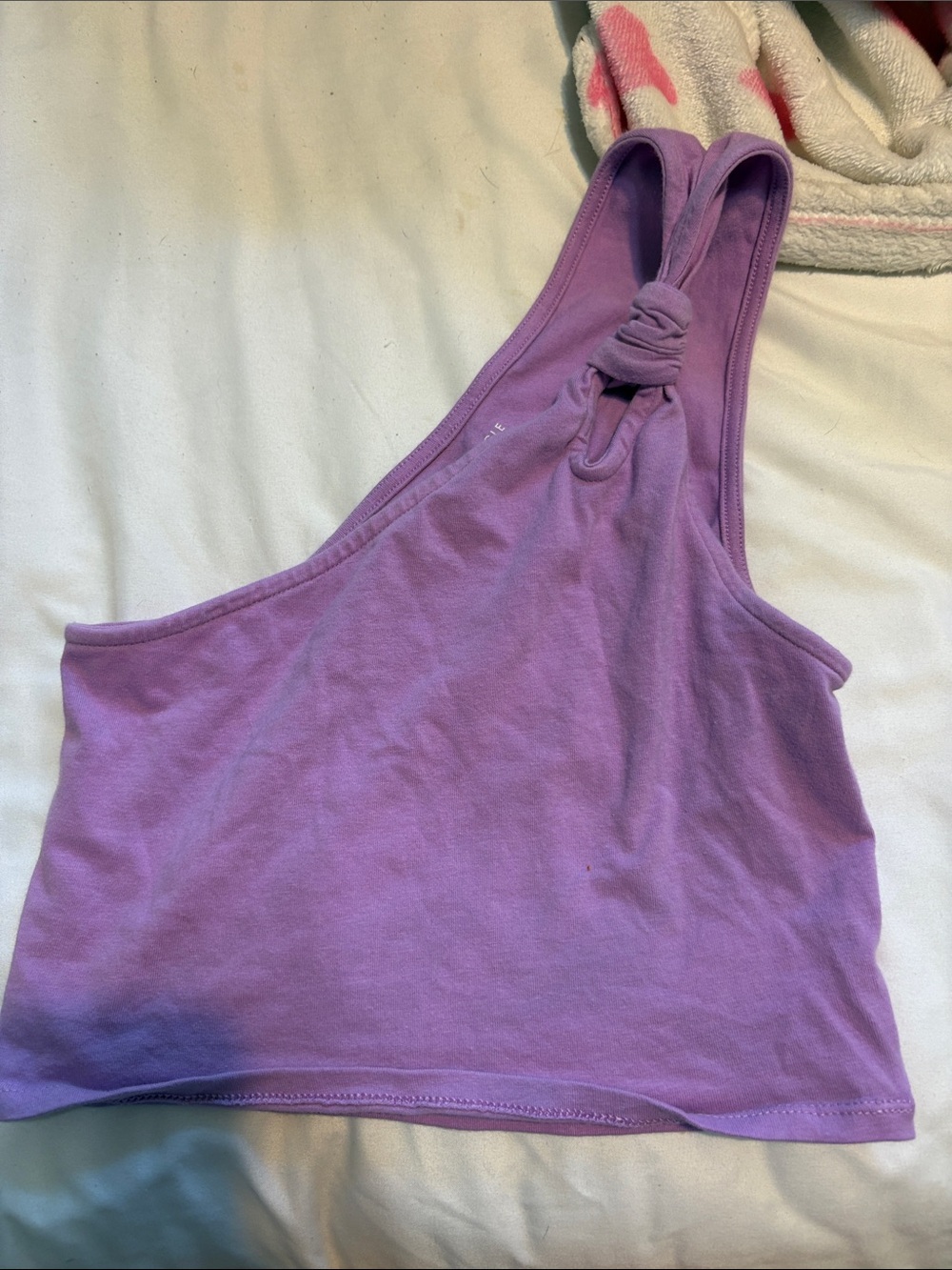 One shoulder crop top
